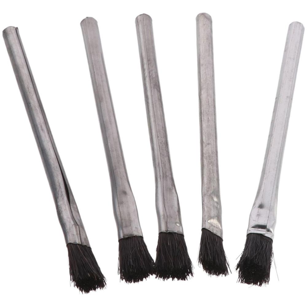 Horse Hair Bristles Epoxy Wood Glue Brush Tin Handle Acid Flux Brushes  Home, School, Shop