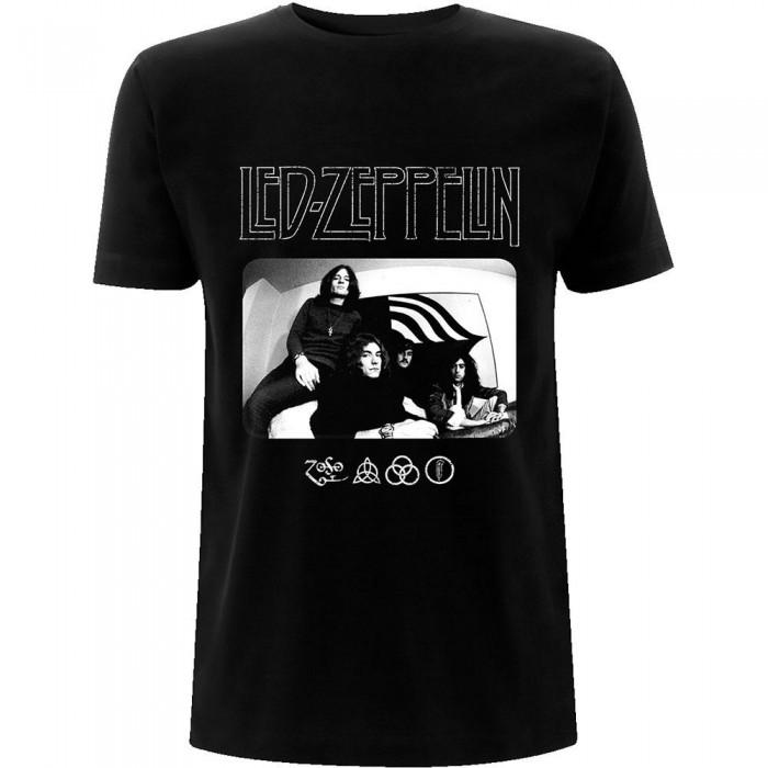Led Zeppelin Футболка унисекс с логотипом и фотографией для взрослых