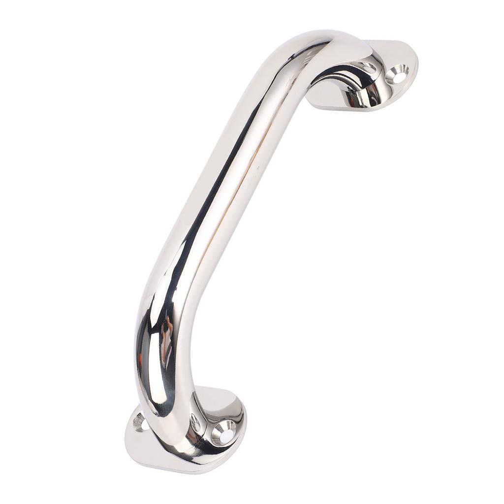 7.9in 316 Stainless Steel Grab Marine Handrail Handle Grip for Boat Hatch Yacht Bathroom