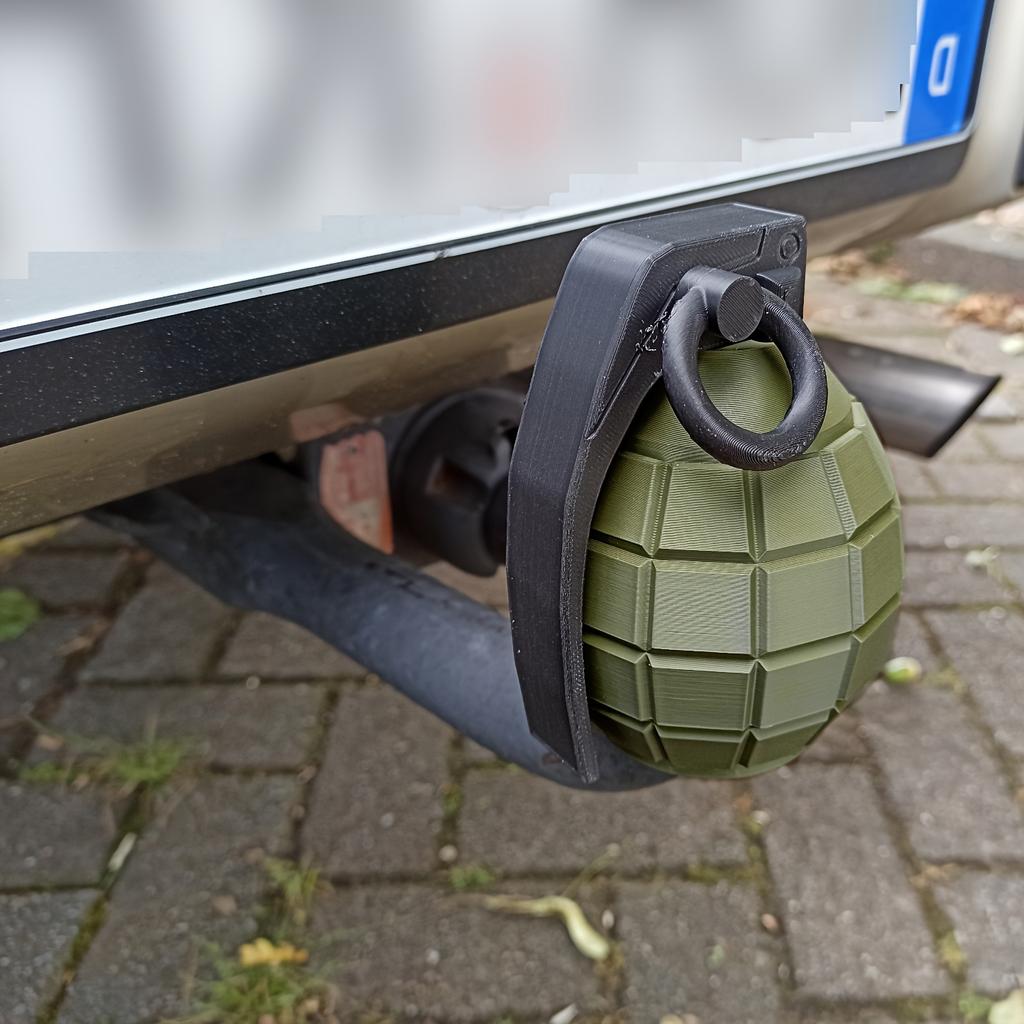 Universal 55MM Tow Bar Grenade Cover Cap Trailer Grenade Cover Tow Bar Cap Hitch Trailer Grenade Protect Automobile Accessories