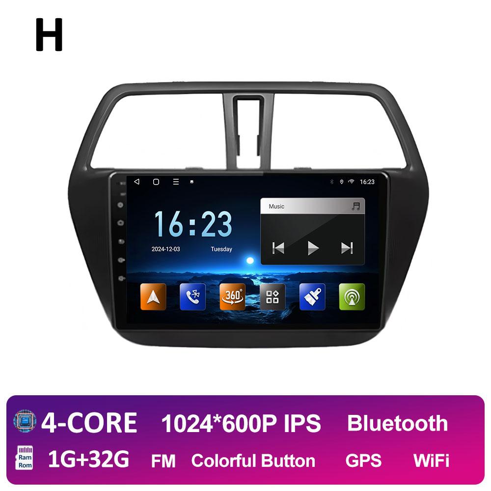 Умная система Android 14 для Suzuki SX4 S-Cross 2014 2015 2016 2017 беспроводной Carplay Bluetooth QLED IPS экран WIFI авто инструменты 4G