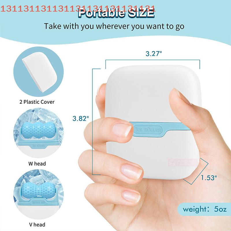 Двухголовый ледяной ролик для лица, для глаз, от отечности, для облегчения мигрени и боли, при незначительных травмах, для холодовой терапии лица, массажный ролик для ухода за кожей
