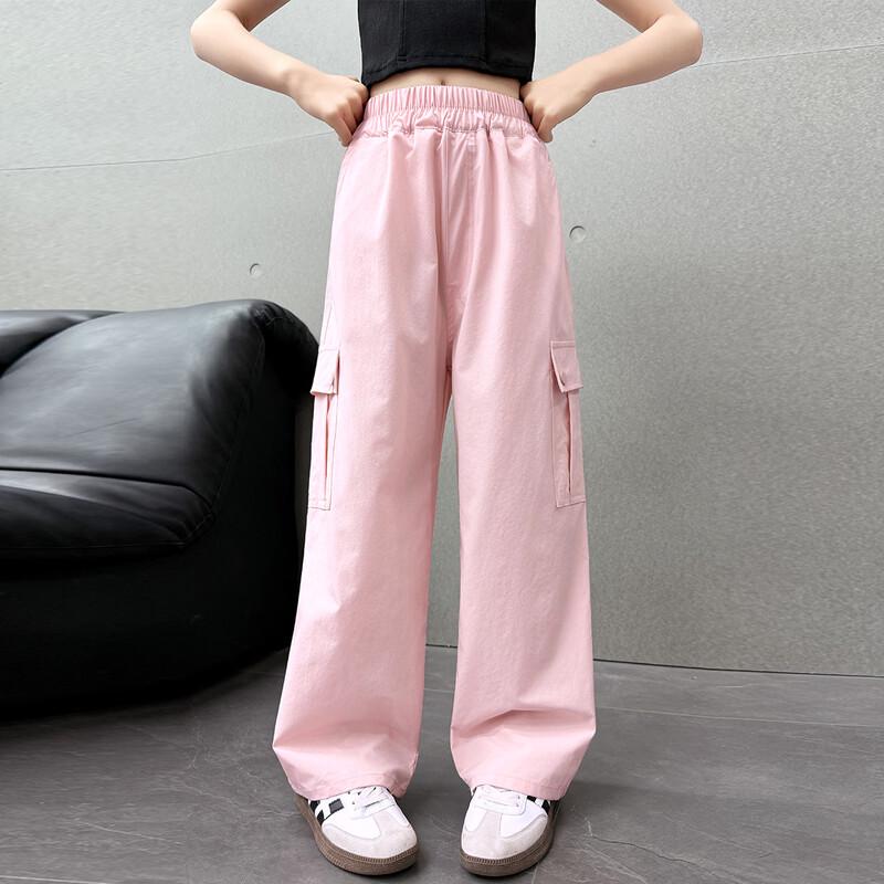 Летние тонкие повседневные длинные брюки для девочек