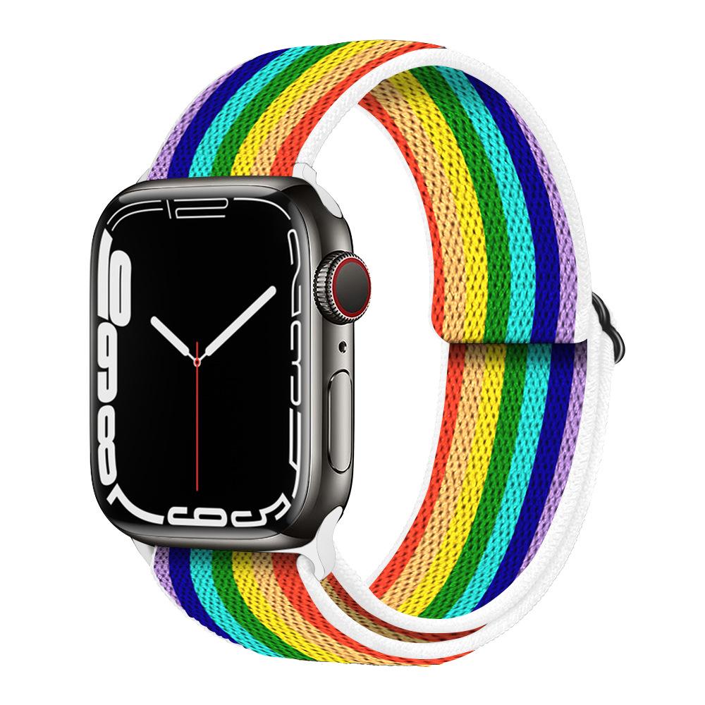 Нейлоновый ремешок-петля для Apple Watch Band 44 мм, 40 мм, 45 мм, 49 мм, 41 мм, 42 мм, 38 мм, 44, 45 мм, браслет iWatch Series Ultra 8, 7, 6, 5, 4 SE Band