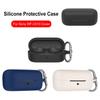 Silicone Case Earphone Case Cover with Carabiner Wireless Earbuds Charging Box Protective Shell for Sony WF-C510 Charging Case