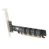 PCIE To U.2 Adapter Card PCIE X16 To 4 Port U.2 NVME SFF8643 SFF8639 PCIE Split Expansion Card with LED Indicator