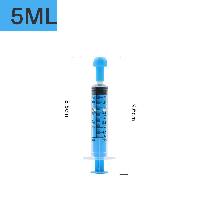 5Pcs Measurement Syringe With Cap, For Scientific Labs, Liquid Dispensing, Pet And Party Supplies, Oral Liquid 5Cc/5Ml-10Cc/10Ml