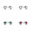 Women's Birthstone Earrings Panjia Pandora S925 Silver Eternal Round Shape Fashionable Jewelry