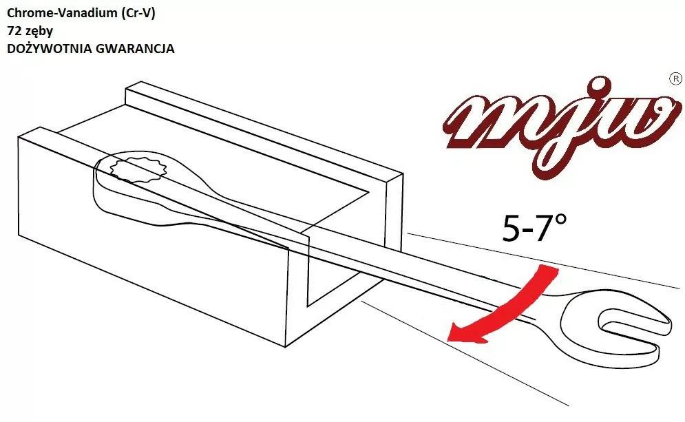 Mjw Klucz Płasko-Oczkowy 10 Mm Z Grzechotką