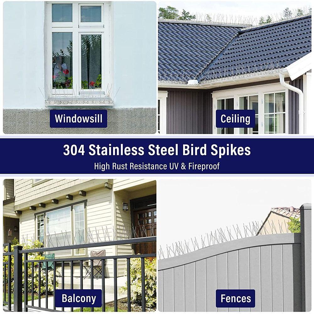 Простая установка отпугиватель птиц Устойчивость к ржавчине Игла для отпугивания птиц Устройство против птиц