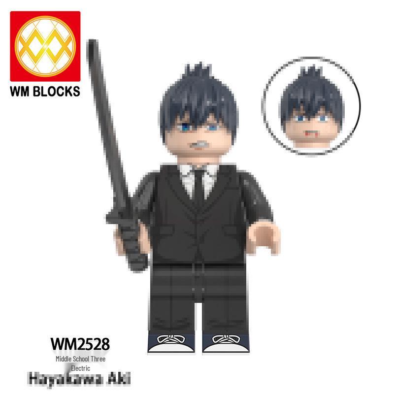 Аниме Сериал WM6159 Демонический Клинок Дендзи Кисибэ Игрушечная Фигурка Набор Строительных Блоков