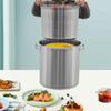 Кастрюля из нержавеющей стали 52QT с корзиной для слива и крышкой, кастрюля для консервирования, варки, кипячения, марок 201 и 304