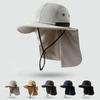 Солнцезащитная шляпа с отворотом на шее, панама, тонкие альпинистские кепки для кемпинга и пешего туризма
