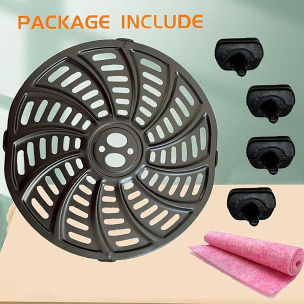 Металлические вкладыши Металлические горшки вкладыши Поддон для аэрофритюрницы Металлическая тарелка для аэрофритюрницы Аксессуары для аэрофритюрницы Железная текстура для приготовления пищи