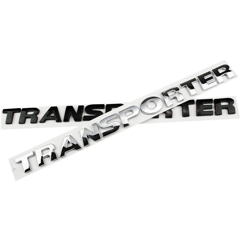 AABIN1 TRANSPORTER letter badge car stickers for Volkswagen TRANSPORTER logo car modification decorative side label rear trunk decals