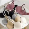 Women Seamless Bra Thin Padded Sexy Wireless Gathers Push Up Bralette Underwear Solid Color Female Intimate Brassiere Lingerie