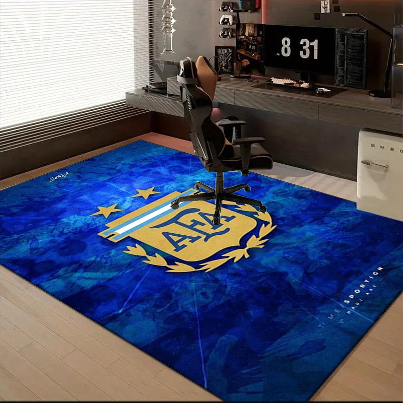 Argentina Football club Printed Office Carpet Chair Cushion Entryway Rug, Rugs for Living Room, Bedroom Christmas gifts