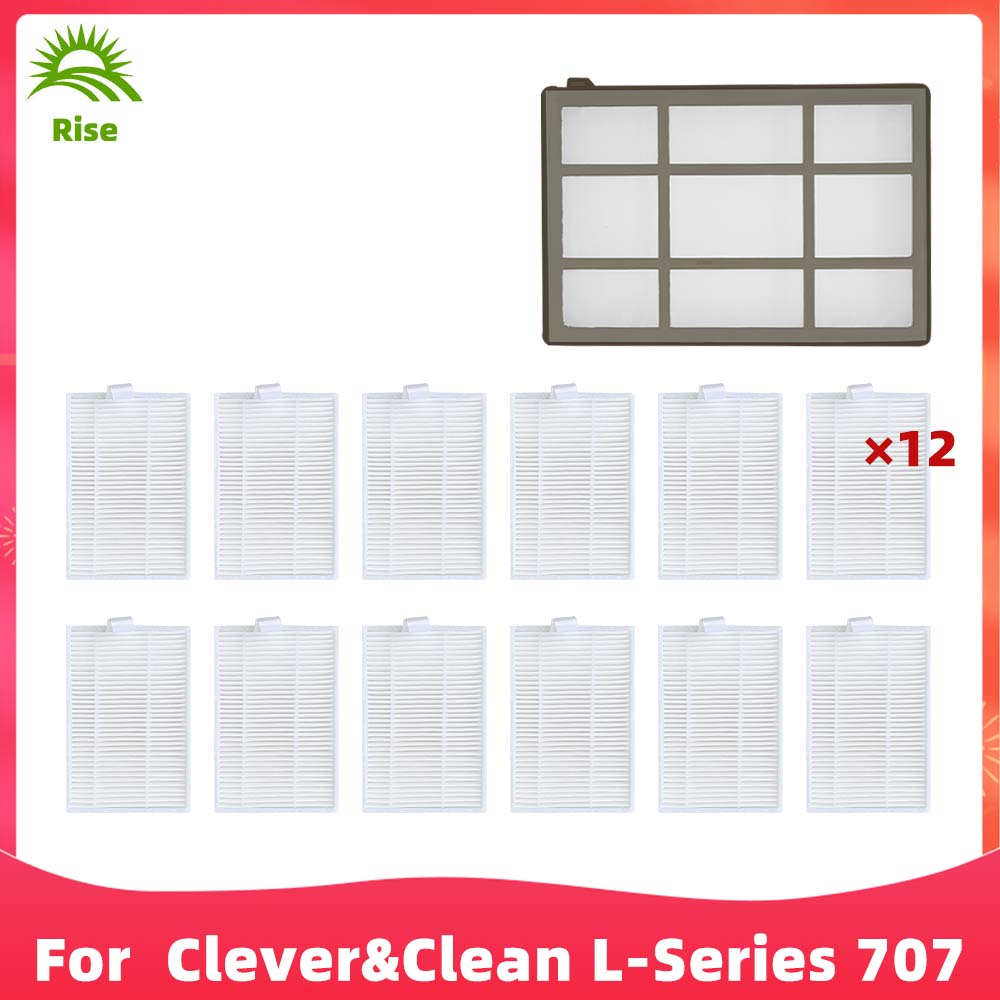 Fit For Clever and Clean L-Series 707 Robot Vacuums Roller Side Brush Hepa Filter Mop Cloths Spare Part Accessory Replacement