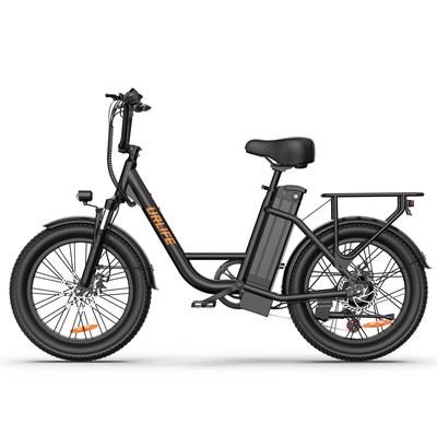 URLIFE Электровелосипед E20 для взрослых, аккумулятор 48В13Ач, мотор 500 Вт, электровелосипед с 20-дюймовыми толстыми шинами для любой местности