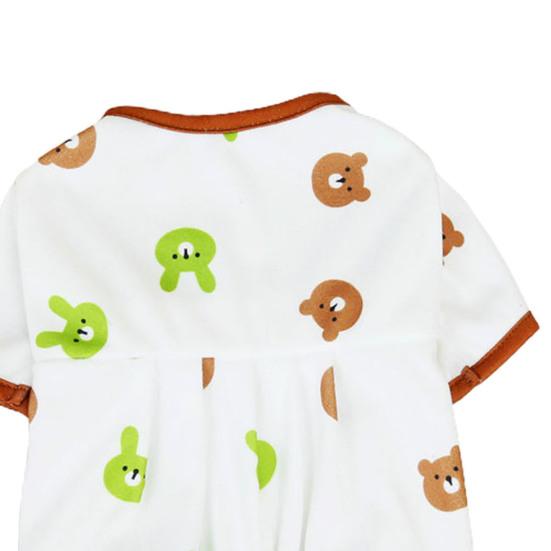 Комбинезон для собаки с круглым вырезом и узором, комбинезон с милым медведем, костюм для щенка собаки