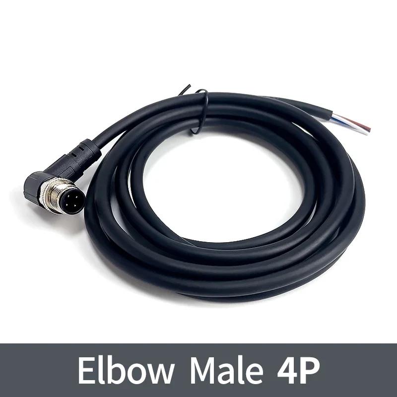 2 метра разъем датчика M12 водонепроницаемый кабельный разъем Male&Female 4 5 8 12Pin ПВХ Интегрированные литьевые разъемы M12