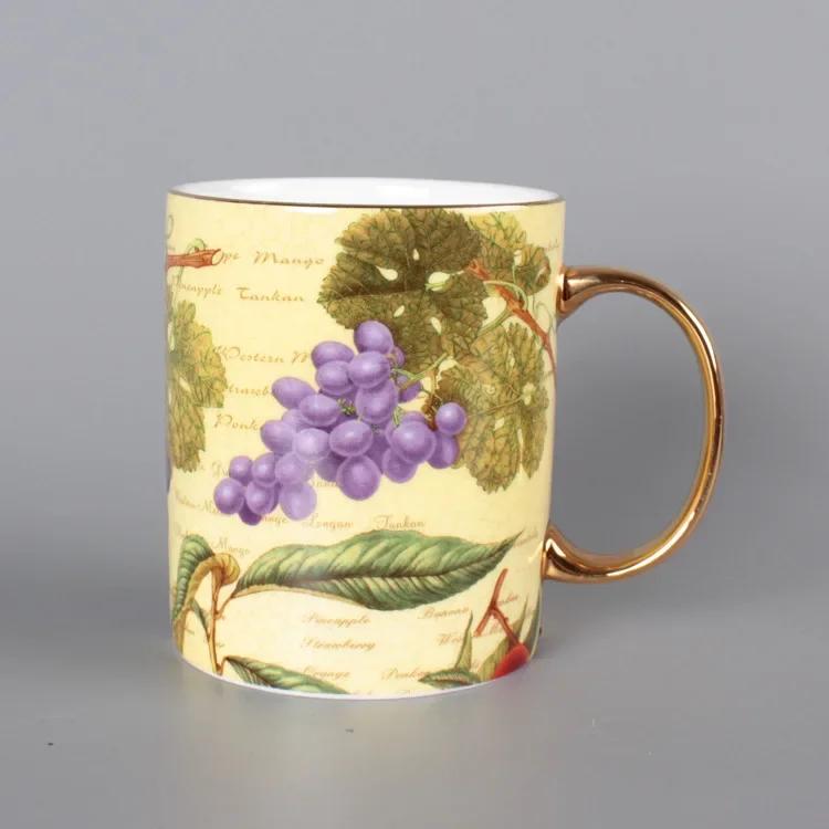 Кружка из костяного фарфора Креативная цветная чашка Чашка для послеобеденного чая Чашка для воды Кофейные чашки Керамическая чашка Чашки для молока Практичная кружка