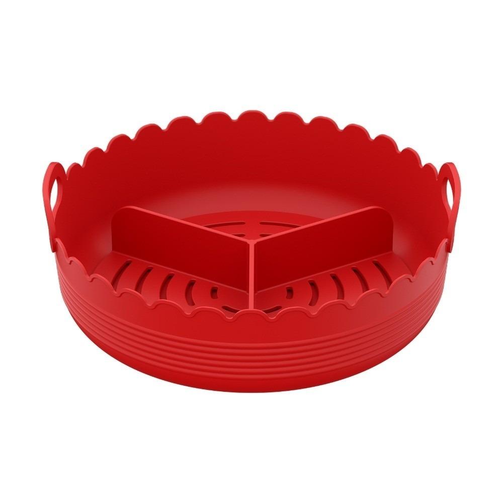 Non-stick 3 Grids Oven Tray Food-grade Divided Airfryer Basket Restaurant