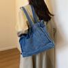 Джинсовая большая сумка Женская сумка через плечо Повседневная сумка через плечо