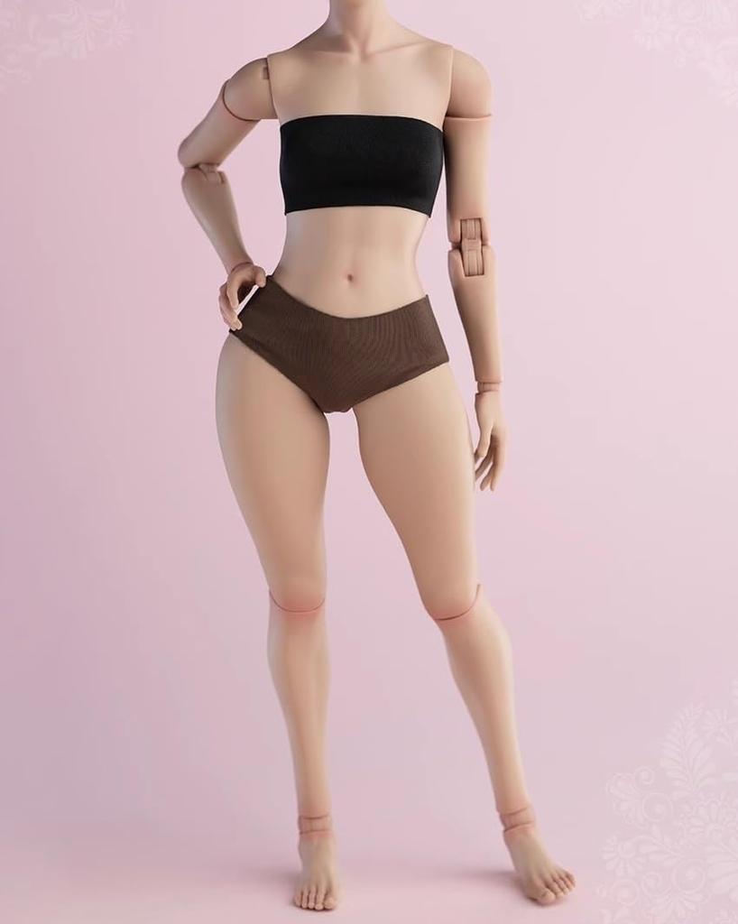 [TOYBARJAPAN] Масштаб 1/6 Подвижная фигурка Worldbox AT202 Светлый загар, Полное азиатское женское тело (Голова и одежда не входят в комплект)