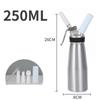 250/500/1000ml Reusable Baking Cream Gun Stainless Steel Cream Foamer Stainless Steel Cream Inlaid Vase Nitrogen Siphon Bottle