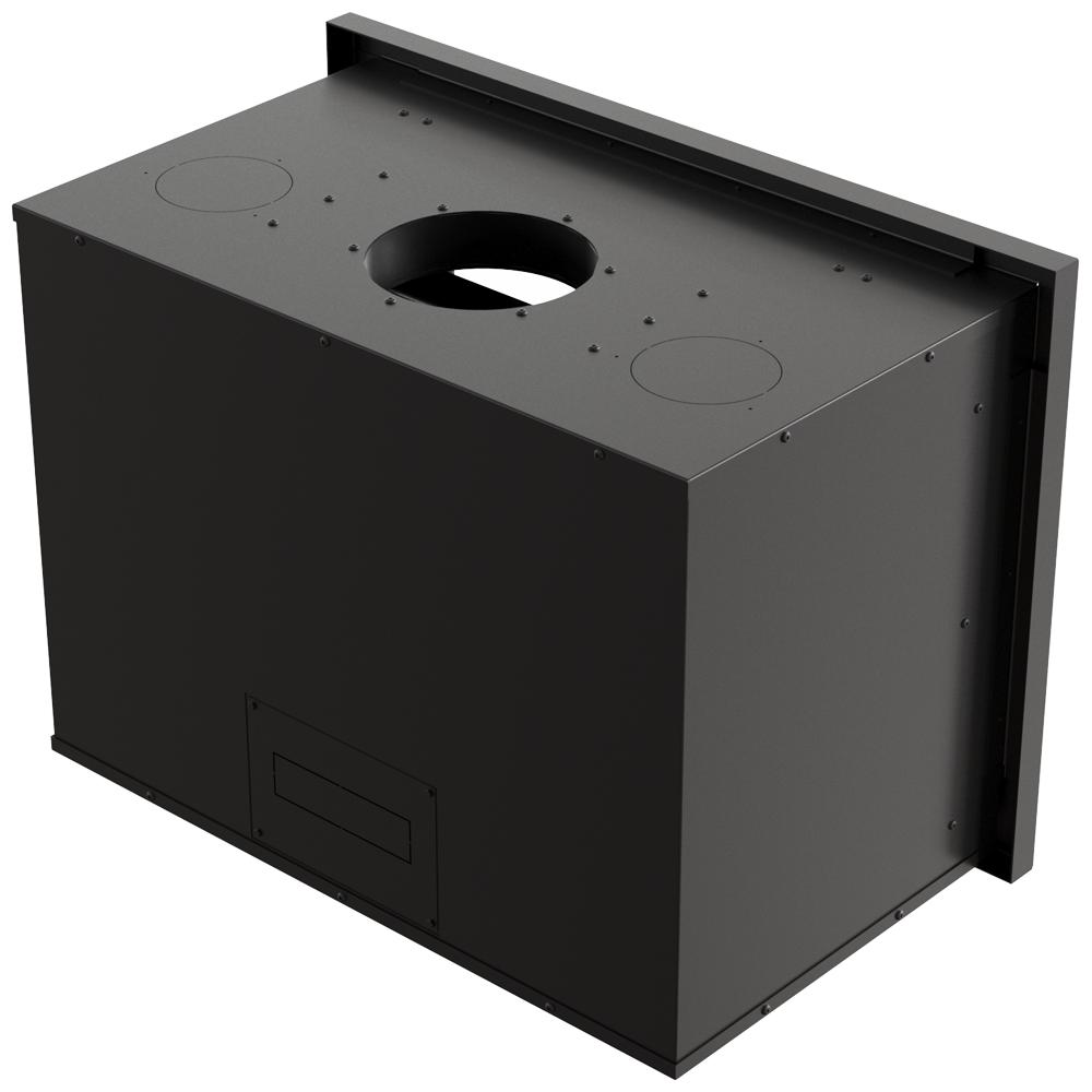 Камин кассетный KRATKI ARKE 80 12 кВт Ø 200 черный thermotec
