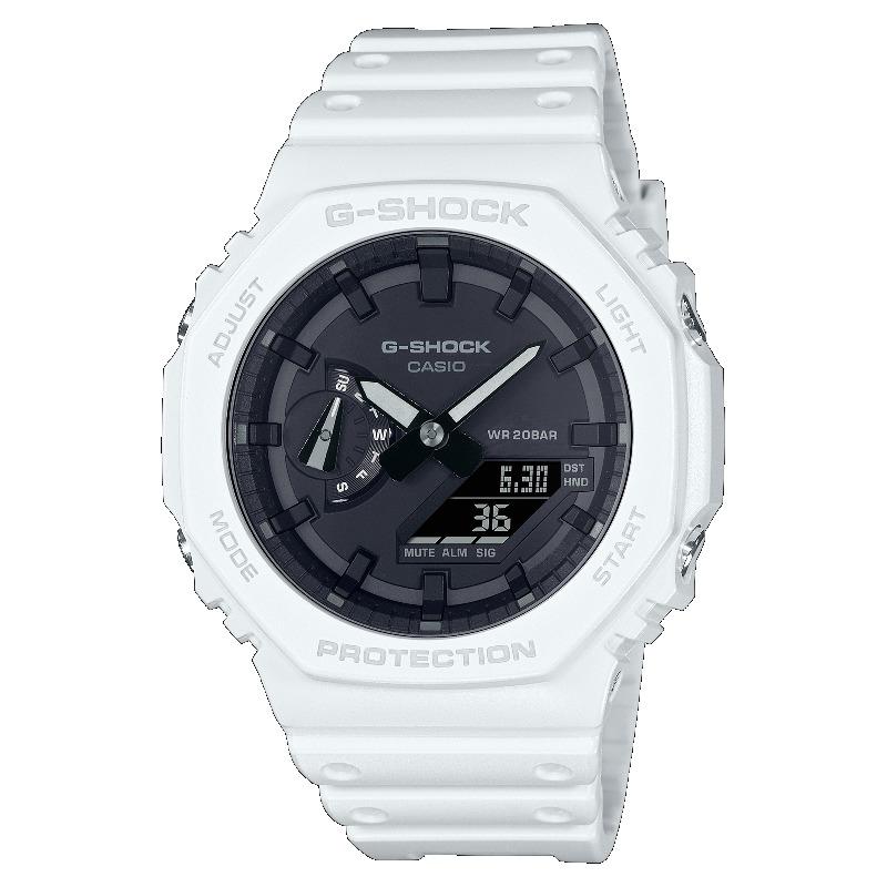Casio G-SHOCK Men's Resin 200M Water Resistant Analog Shock Resistant Quartz Watch GA-2100-7A