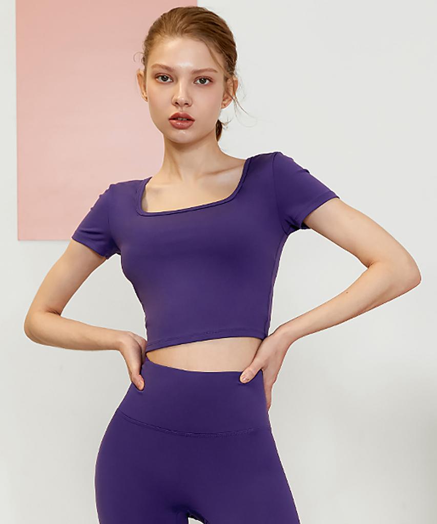 XEXYMIX Gela Intention Square Crop Top Ultraviolet Xt4312F