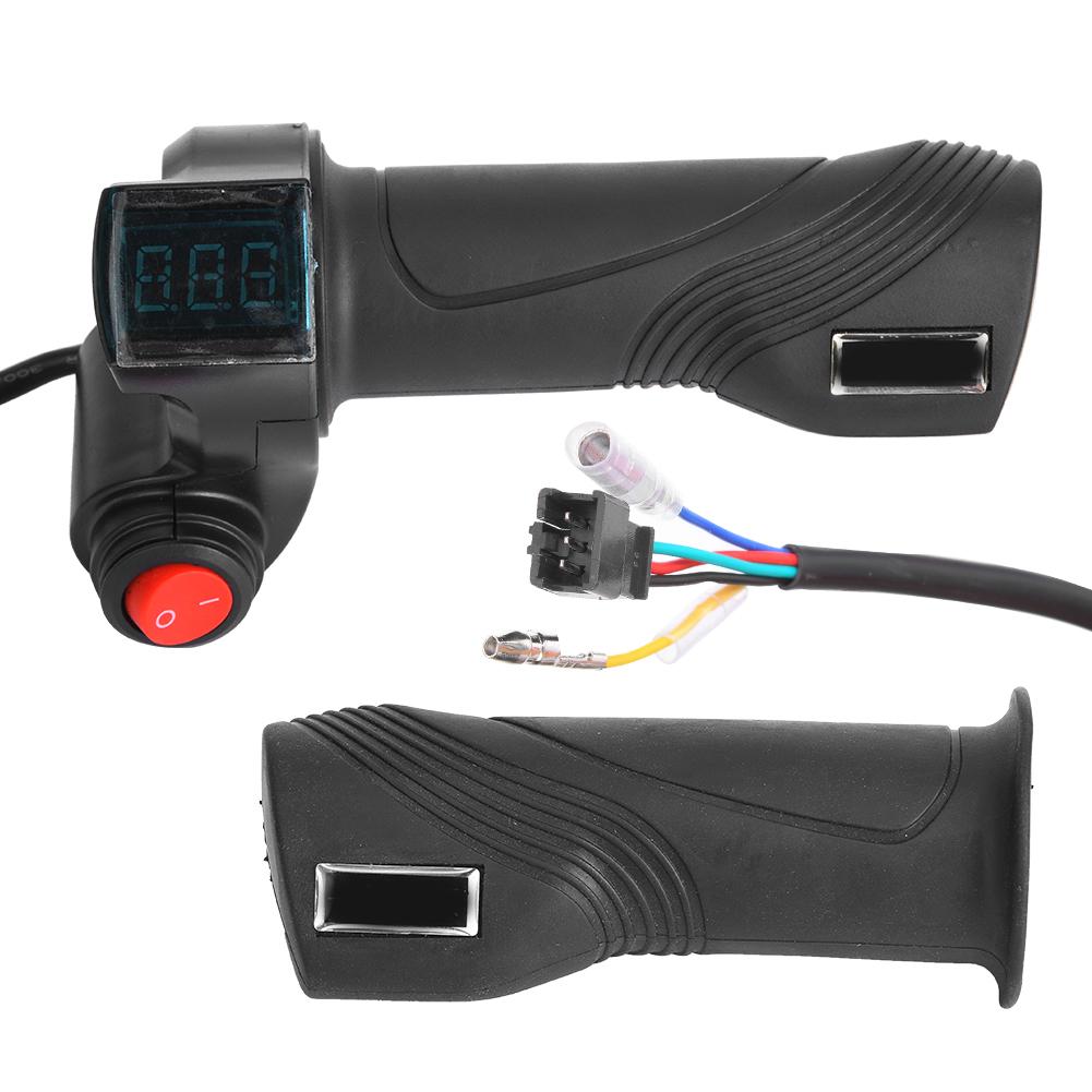 1 пара E Bike Thumb Throttle LCD Display Digital Battery Voltage Power Switch для электромобиля