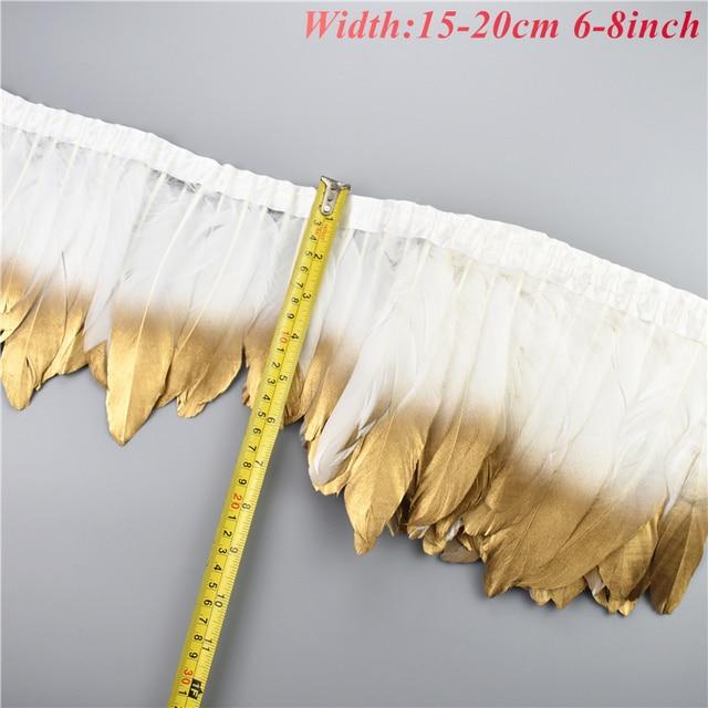 1 метр, белые, черные перья фазана для одежды, отделка перьями, лента для рукоделия, пушистая бахрома из индейки, страуса, гуся, марабу, шитье