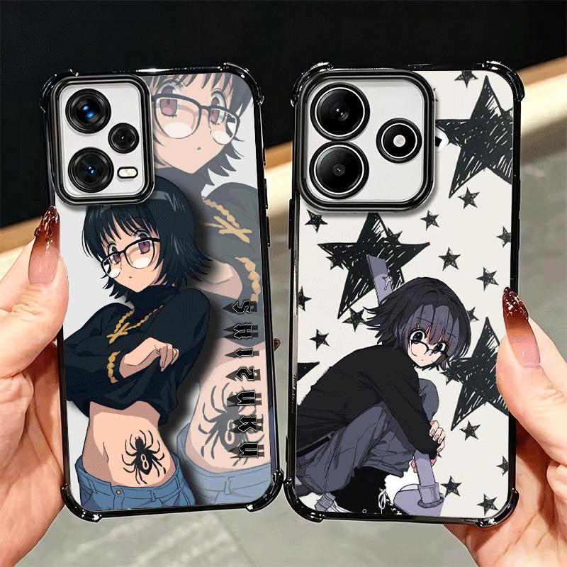 Чехол для телефона Hunter X-Hunters Shizuku с покрытием для Xiaomi Redmi Note 14 15 Pro Plus 13 12 11 11S 11T 10 9S 9 5G Противоударный с Airbag C