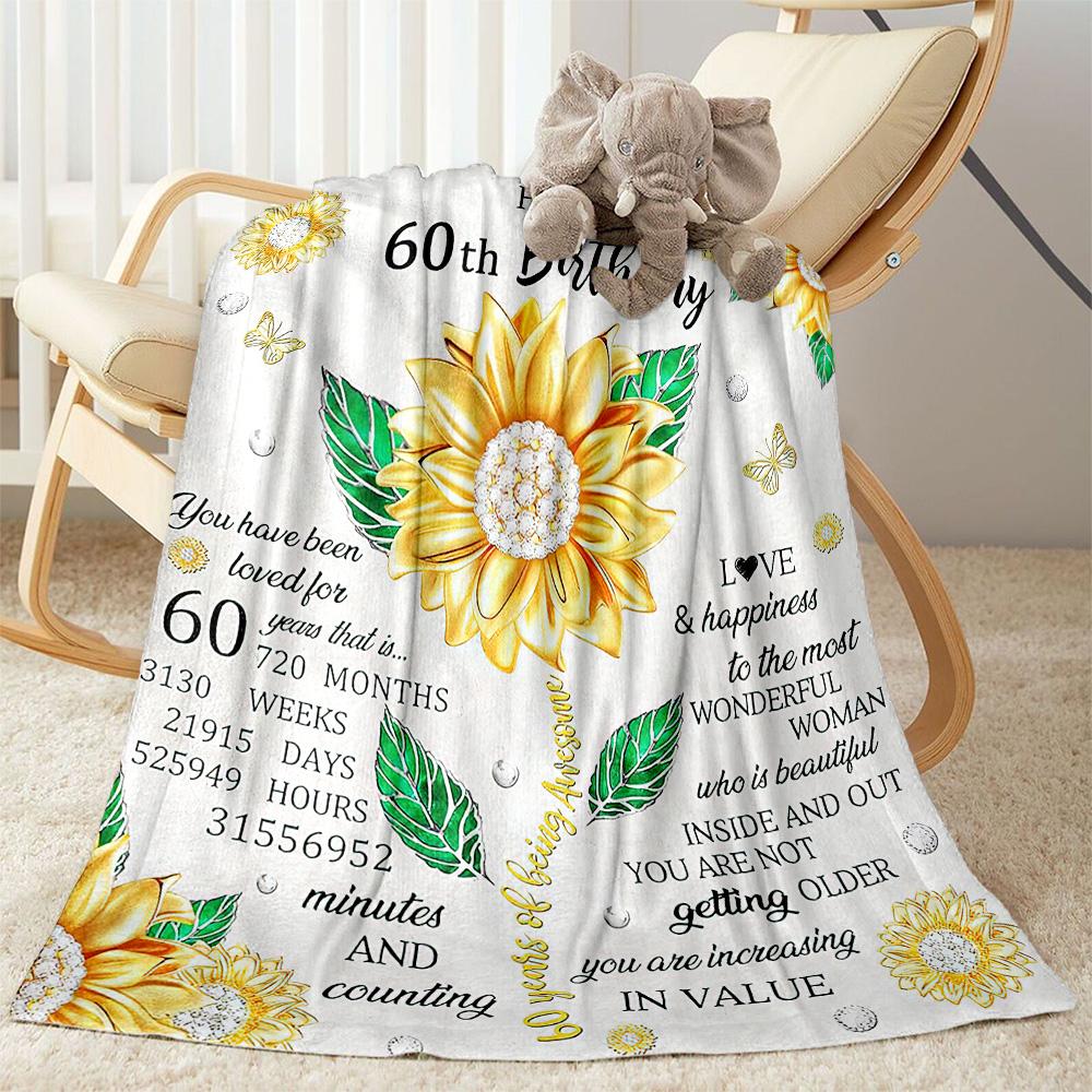 Happy 50th Birthday Celebration flannel,Lightweight,Flannel Blanket,Comfortable Blanket, Sofa Blanket, gift blankets,Holiday gift blanket Blankets