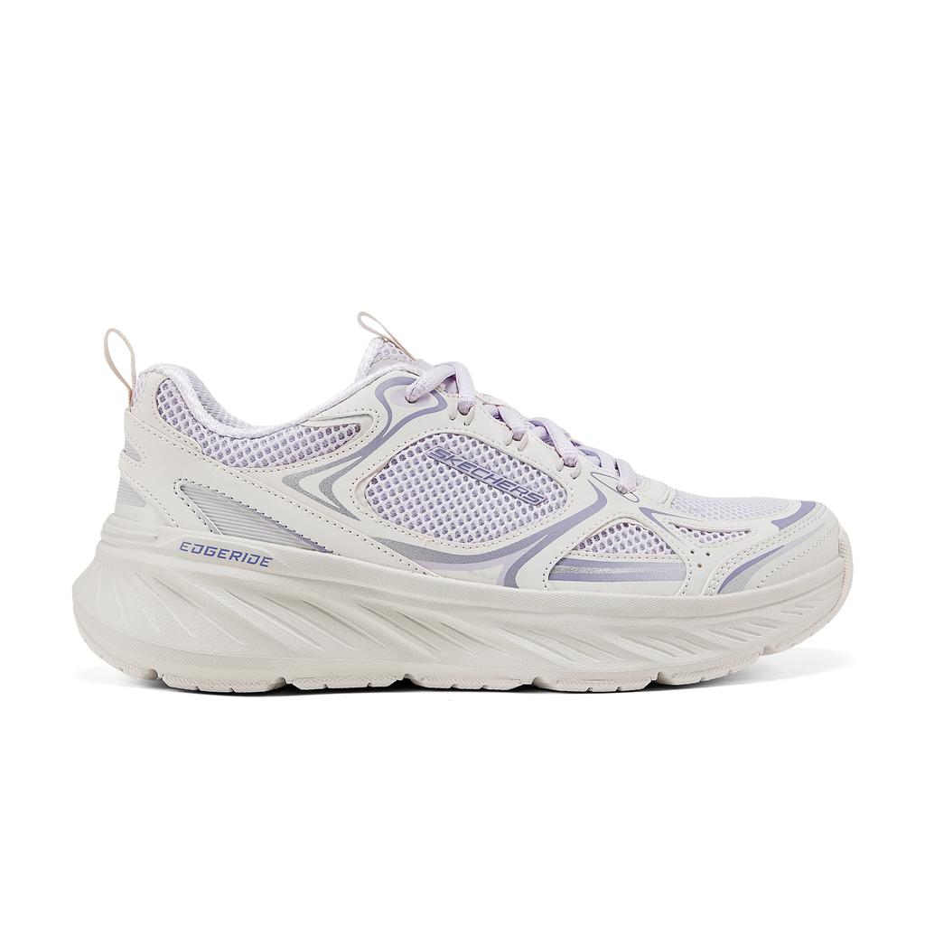 Skechers Edgeride Fresh Fusion Удобные Низкие Повседневные Беговые Кроссовки Женская кроссовка Off-White 150499-LAV