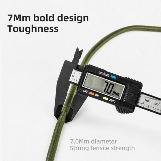 30/60/90СМ Эластичный шнур с карабином Усиленный для улицы, кемпинга, автодома, палатки, велосипеда, каяка, багажа, груза, эластичные стяжки, веревка