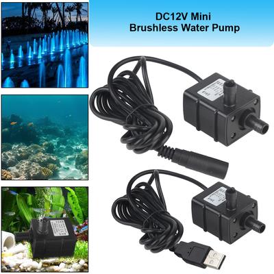 Циркуляция воды 120 л/ч микро 5 В USB насос бесщеточный маленький водяной насос DC12 В для садового пруда аквариума мини погружной насос