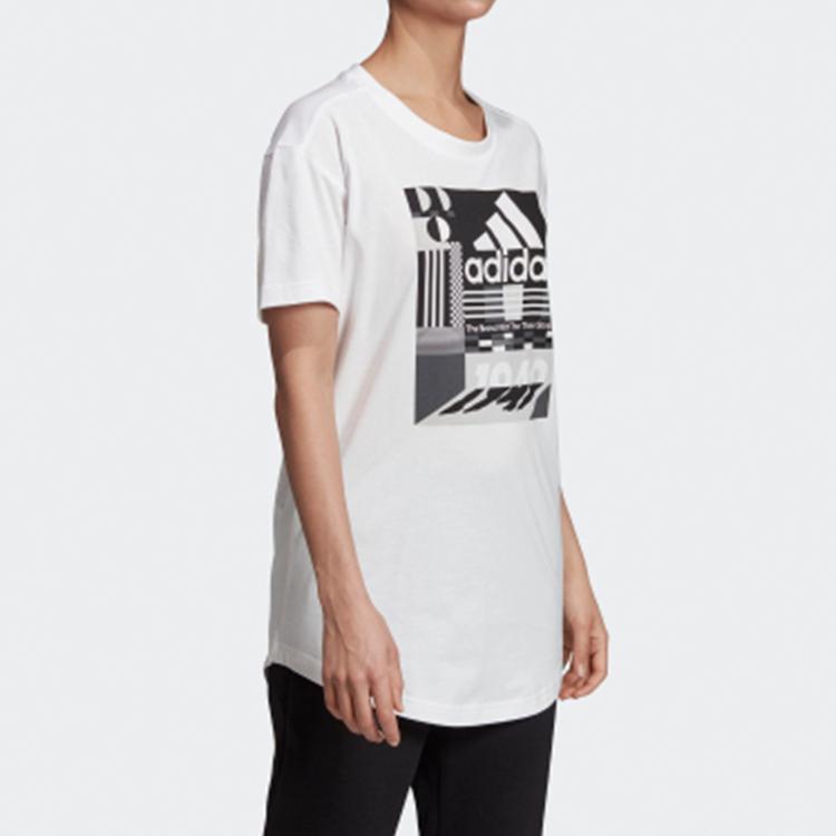 Adidas Training Round Neck Short Sleeve T-Shirt Women Tops White ED6173