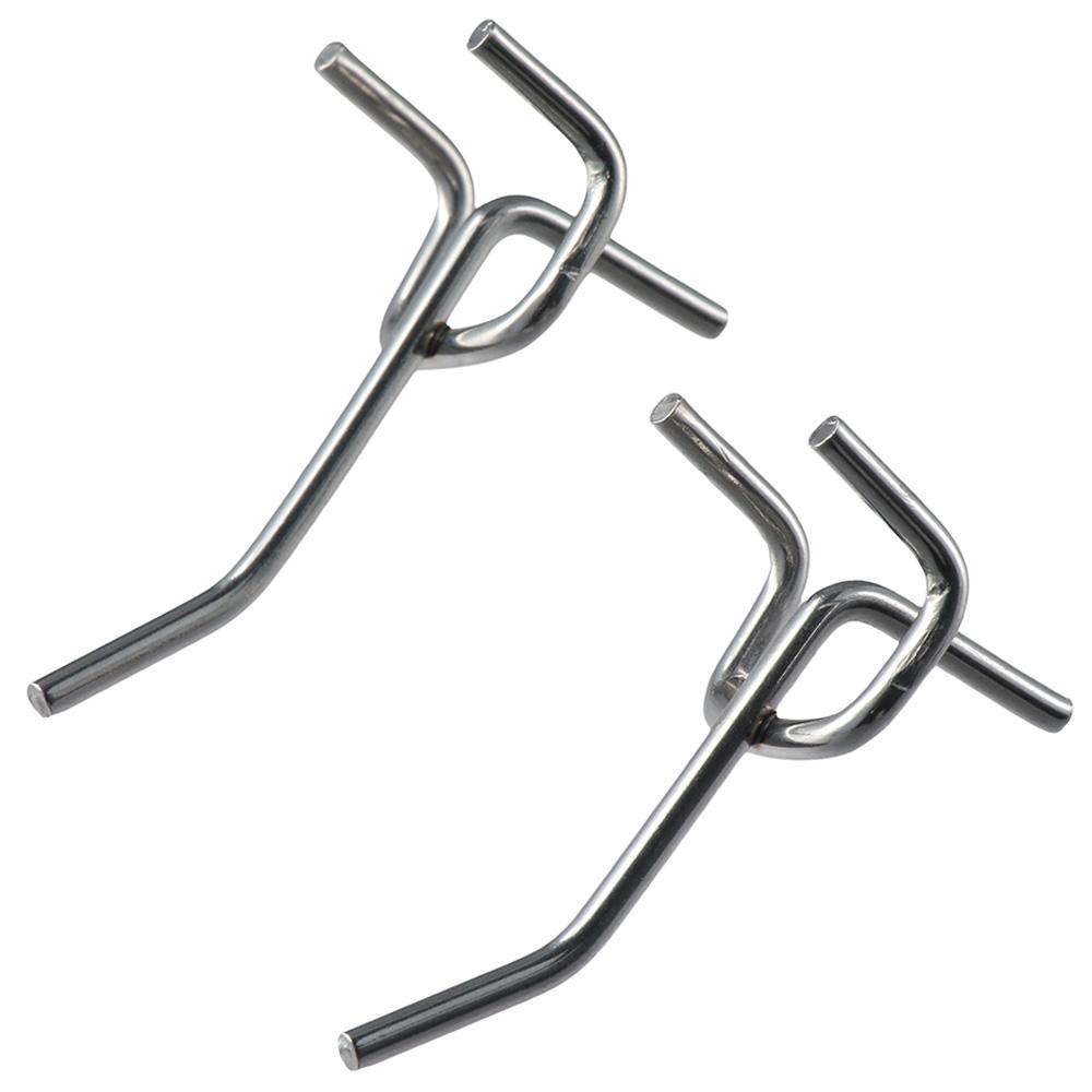 Серебряные крючки для витрин, вешалка для розничного магазина, подходит для стеллажей для хранения