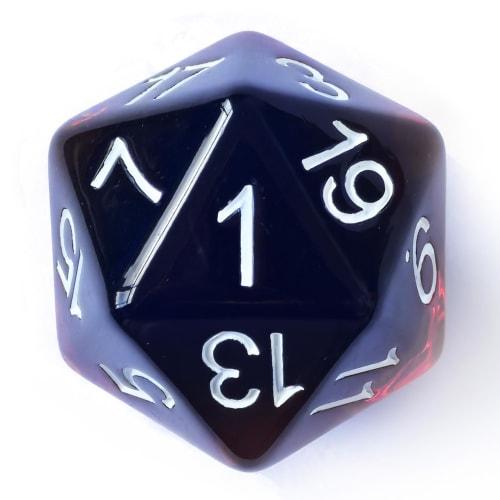 Bescon Jumbo 20-sided Dice 1.5 Inch, Colorful Multi-layer Design, 38mm Oversized D20 Dice, Big Size, Multi-layer Rich Colors.