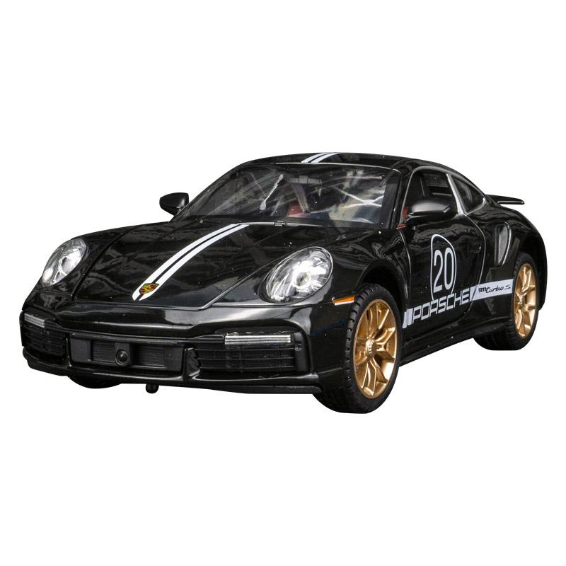 911 Turbo S Литье под давлением 1:Модель автомобиля из 24 сплавов, миниатюрный металлический спортивный автомобиль, коллекционный подарок на день рождения, детские игры 