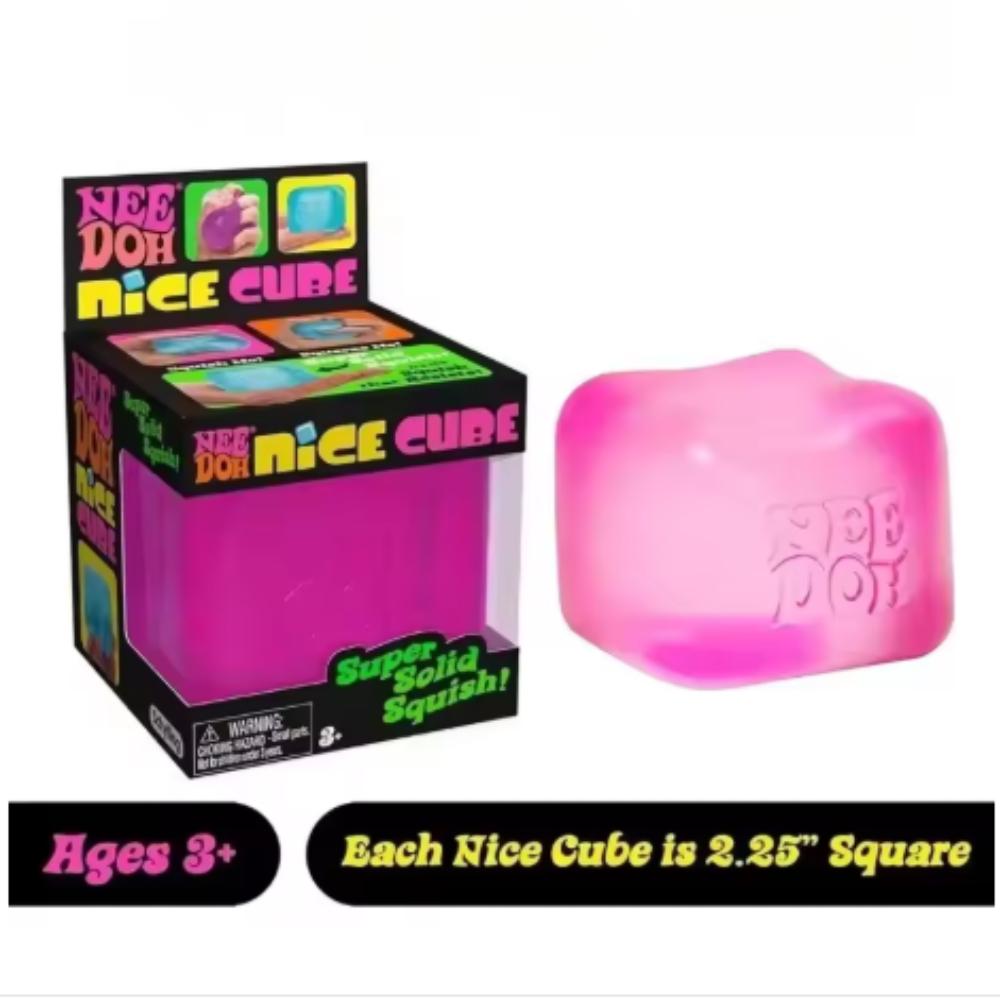 Schylling Needoh Nice Cube Сенсорный Nice-Sicle Снятие Стресса Мягкий Куб Против Тревоги Сжимаемый Объект Для Концентрации Популяция С СДВГ