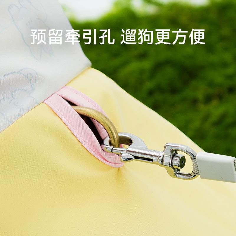 Дождевик для питомца с полной печатью, контрастной расцветки, с защитой живота, пончо для корги, летний, для улицы, для дождливых дней, можно водить на поводке, специальный дождевик для корги