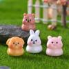 1Pc Mini Luminous Resin Swimming Circle Animal Micro Landscape Ornament Glow In The Dark Miniature Figure DIY Dollhouse Decor