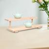 Wood Display Riser Jewelry Organizer Rack Fashion Decoration Collectibles Stand Showcase