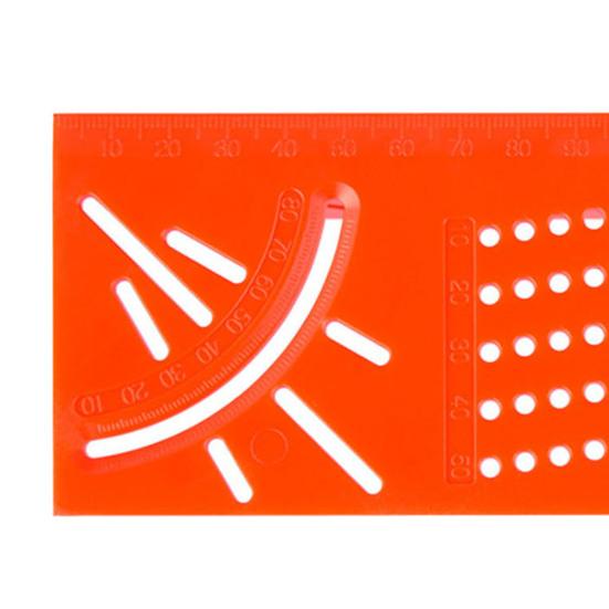 Yousheng Multifunctional Aluminum Alloy Angle Ruler 45/90 Degrees Angle Measuring Marking Drawing Gauge Carpentry Woodworking Tools