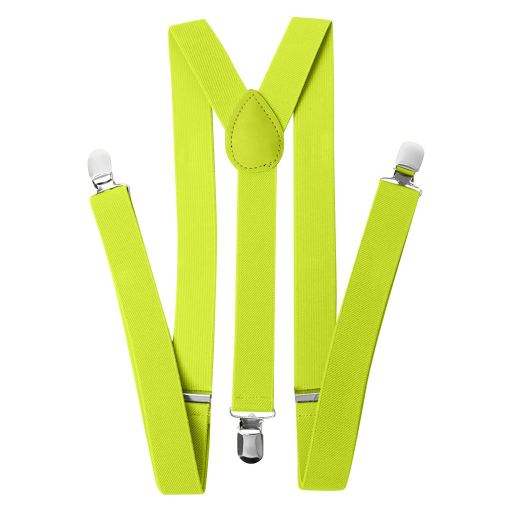 Mens & Womens One Size Suspenders Adjustable Suspenders With Heavy Duty Clip For Work, Gray